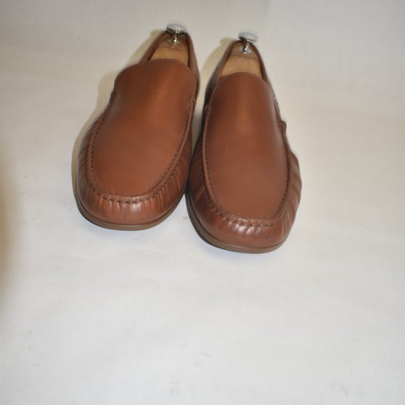 Men\'s MEPHISTO \'Algoras\' Slip-On Leather Moc Toe Brown Loafers Size 10 main image 5